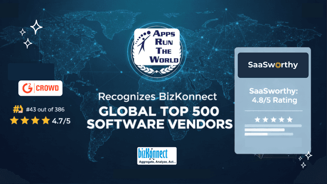 BizKonnect Featured in Global Top 500 Software Vendors List by APPS RUN THE WORLD